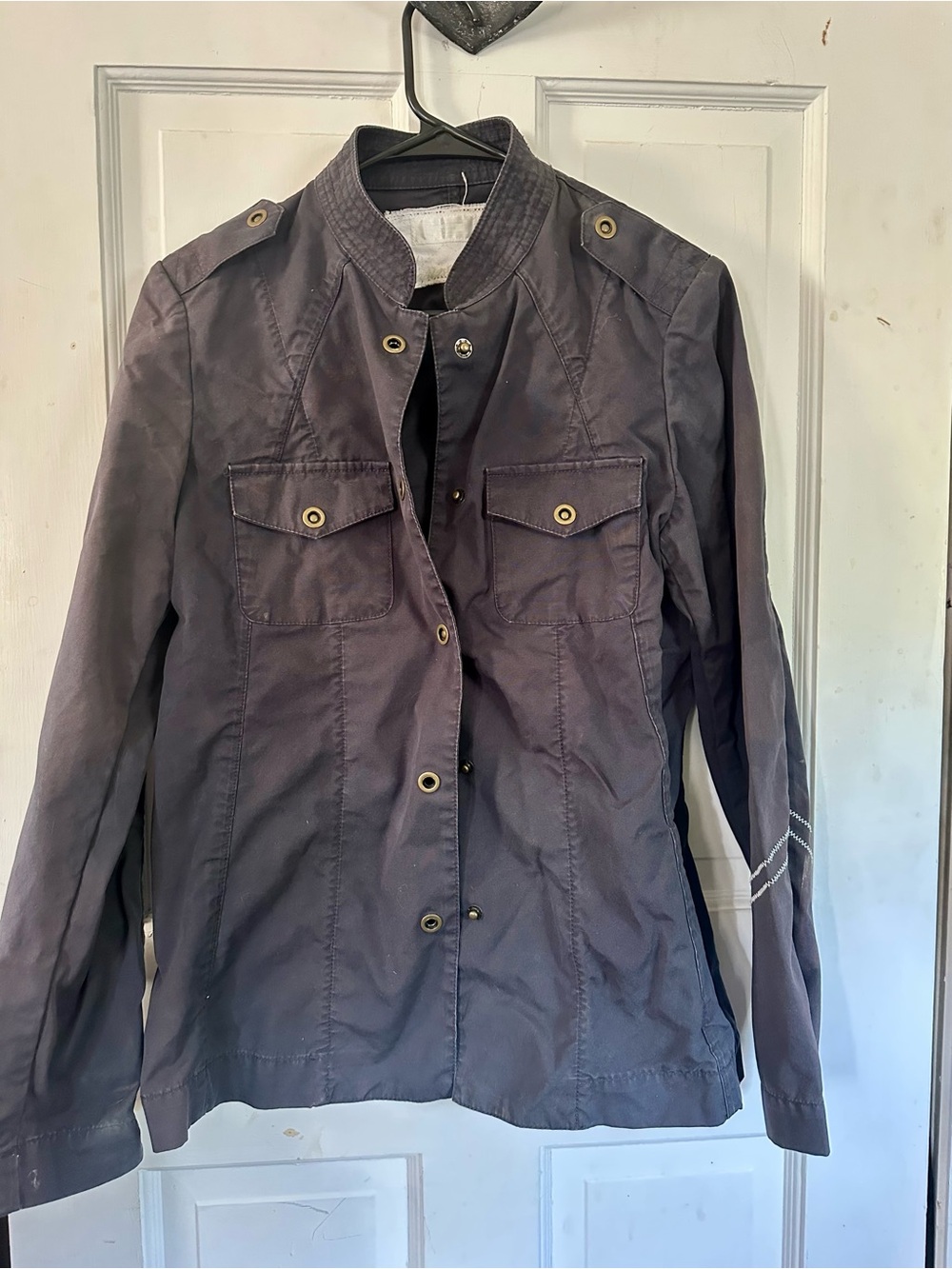 Sperry Military-Style Utility Jacket in Charcoal Gray